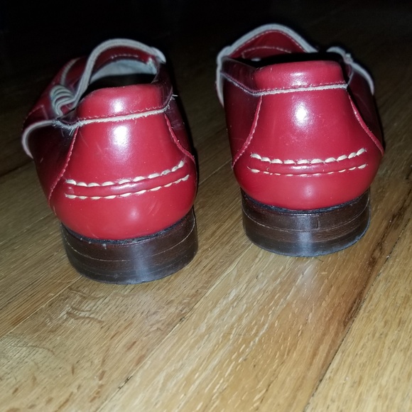 RARE!-Ralph Lauren Eltham Red Penny Loafer - Picture 6 of 7